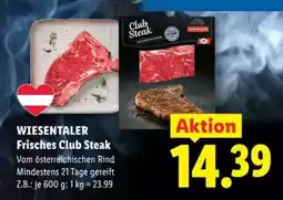 Lidl WIESENTALER Frisches Club Steak Angebot