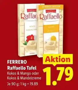 Lidl FERRERO Raffaello Tafel Angebot