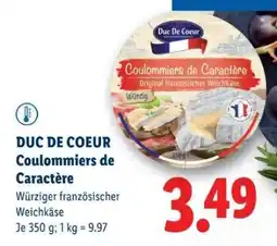Lidl DUC DE COEUR Coulommiers de Caractère Angebot