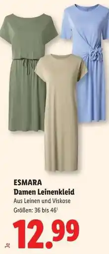 Lidl ESMARA Damen Leinenkleid Angebot