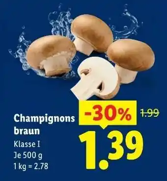 Lidl Champignons braun Angebot