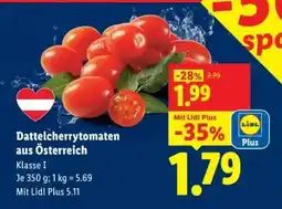 Lidl Dattelcherrytomaten aus Österreich Angebot