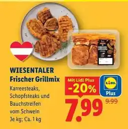 Lidl WIESENTALER Frischer Grillmix Angebot