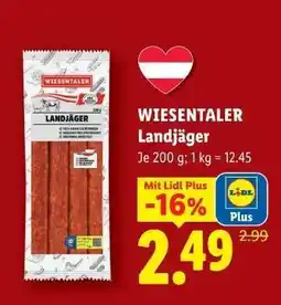 Lidl WIESENTALER Landjäger Angebot