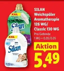 Lidl SILAN Weichspüler Aromatherapie 126 WG/Classic 130 WG Angebot