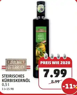 PENNY Steirisches kürbiskernöl Angebot