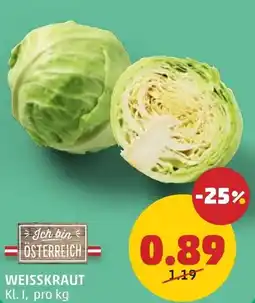 PENNY Weisskraut Angebot