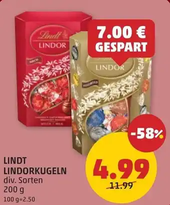 PENNY Lindt lindorkugeln Angebot