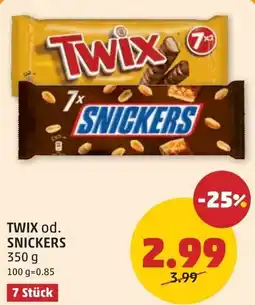 PENNY Twix od. snickers Angebot