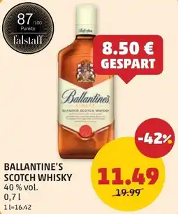 PENNY Ballantine's scotch whisky 40% vol Angebot