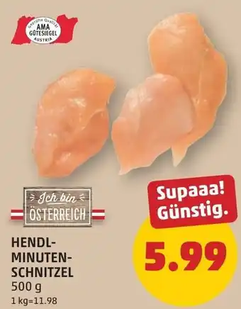 PENNY Hendl- minuten- schnitzel Angebot
