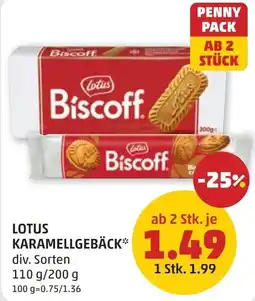 PENNY Lotus karamellgebäck Angebot