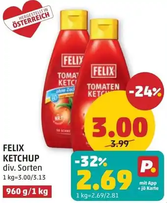PENNY Felix ketchup Angebot