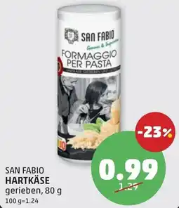PENNY San fabio hartkäse Angebot