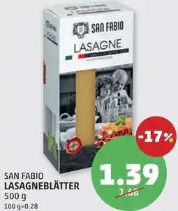 PENNY San fabio lasagneblätter Angebot