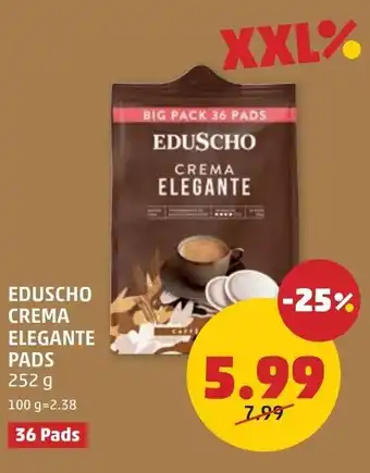 PENNY Eduscho crema elegante pads Angebot