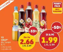 PENNY Yo sirup Angebot