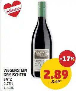 PENNY Wegenstein gemischter satz Angebot
