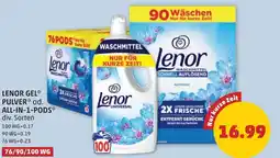 PENNY Lenor gel pulver od. all-in-1-pods Angebot