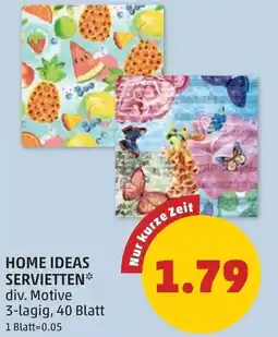 PENNY Home ideas servietten Angebot
