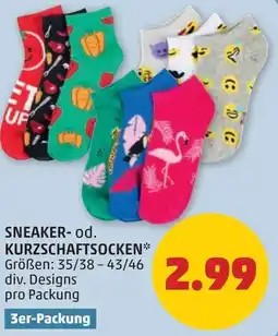 PENNY Sneaker- od. kurzschaftsocken Angebot