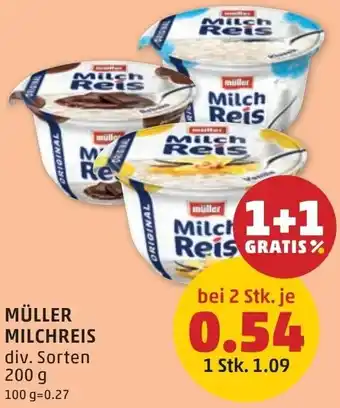 PENNY Müller milchreis Angebot