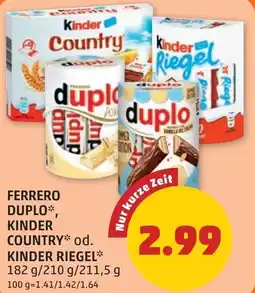 PENNY Ferrero duplo kinder country Angebot