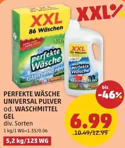 PENNY Perfekte wäsche universal pulver od. waschmittel gel Angebot