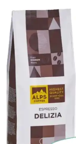 MPreis Schreyögg Alps Coffee Espresso Delizia Angebot