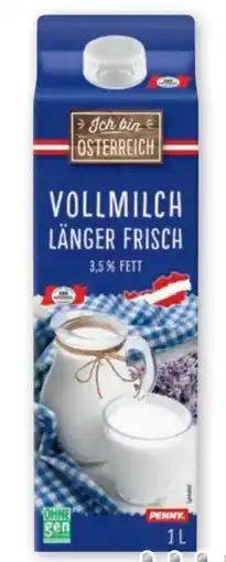 PENNY Ich bin Österreich Vollmilch Länger Frisch Angebot