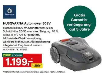 Lagerhaus Husqvarna automower 308v Angebot