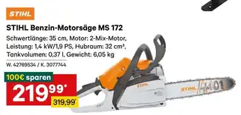 Stihl benzin-motorsäge ms 172