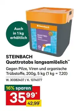Lagerhaus Steinbach quattrotabs langsamlöslich Angebot