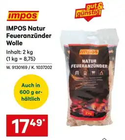 Lagerhaus Impos natur feueranzünder wolle Angebot