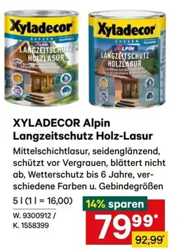 Lagerhaus XYLADECOR Alpin Langzeitschutz Holz-Lasur Angebot
