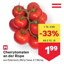 MPreis Cherrytomaten an der Rispe Angebot