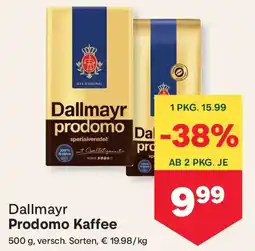 MPreis Dallmayr Prodomo Kaffee Angebot
