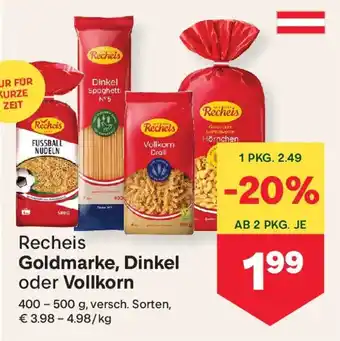 MPreis Recheis Goldmarke Dinkel oder Vollkorn Angebot