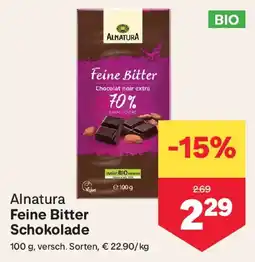 MPreis Alnatura Feine Bitter Schokolade Angebot