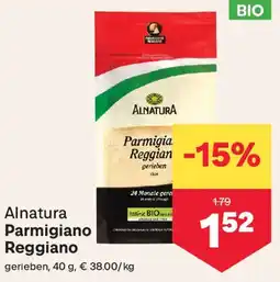 MPreis Alnatura Parmigiano Reggiano Angebot