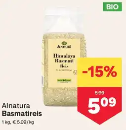 MPreis Alnatura Basmatireis Angebot