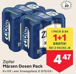 MPreis Zipfer Märzen Dosen Pack Angebot