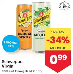 MPreis Schweppes Virgin Angebot