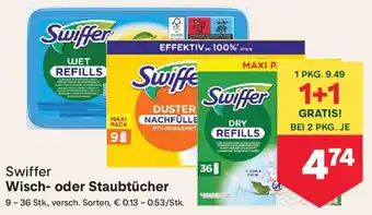 MPreis Swiffer Wisch oder Staubtücher Angebot