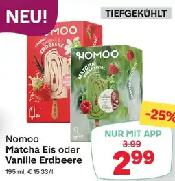 MPreis Nomoo Matcha Eis oder Vanille Erdbeere Angebot