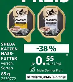Dehner Sheba katzen- nass- futter Angebot