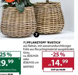 Dehner Pflanztopf 'rustica' Angebot