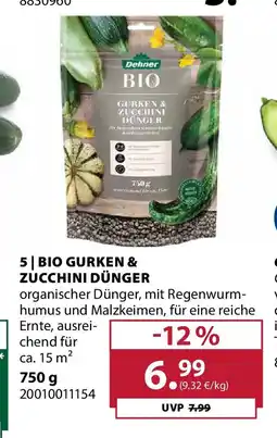 Dehner Bio gurken & zucchini dünger Angebot