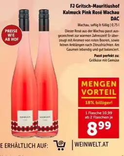 Interspar Fj gritsch-mauritiushof kalmuck pink rosé wachau dac Angebot