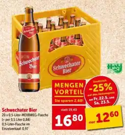 Interspar Schwechater bier Angebot